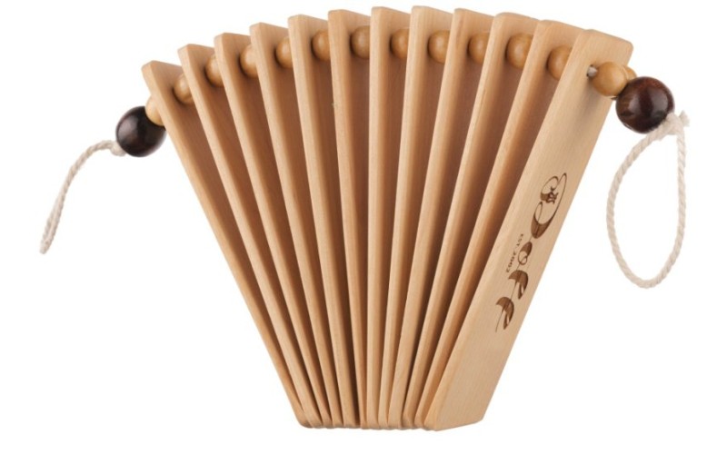 Doff DTRM-09 Трещотка малая, бук, 12 пластин, 40х120мм