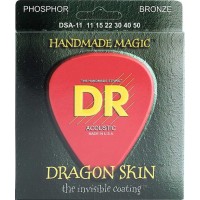 DR DSA-11 Dragon Skin (11-50) - струны для акустической гитары, 2 комплекта