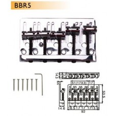 Dr.Parts BBR5/GD - струнодержатель для 5 стр. бас гитары, золото.