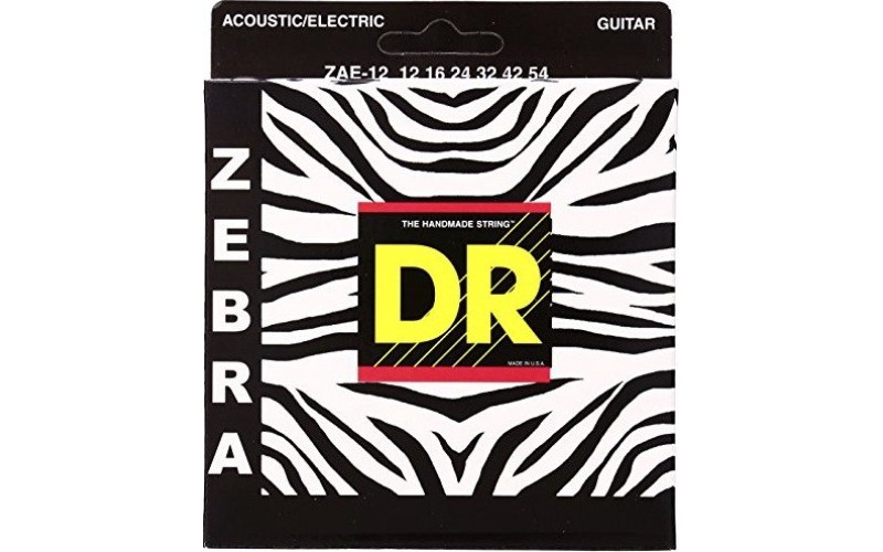 DR ZAE-12 ZEBRA Струны для акустической или электрогитары