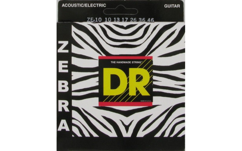 DR ZE-10 ZEBRA Струны для акустической или электрогитары