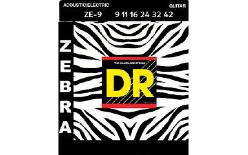 DR ZE-9 ZEBRA Струны для акустической или электрогитары