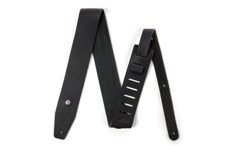 Dunlop BMF12BK BMF Ремень для гитары, черный, кожаный, ширина 2.5