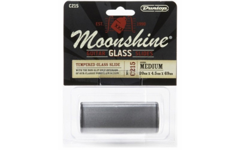 DUNLOP C215 - слайд гитарный Glass Moonshine, средний, стекло