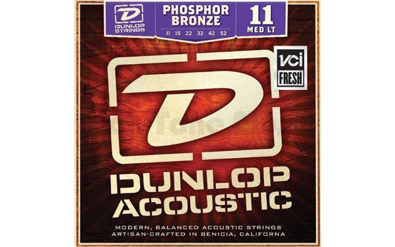 Dunlop DAP1152 струны для акустической гитары Phosphor Bronze 11-52