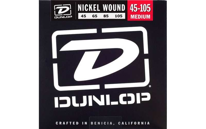 DUNLOP DBN 45-105 Nickel Plated Steel Bass - струны для бас-гитары