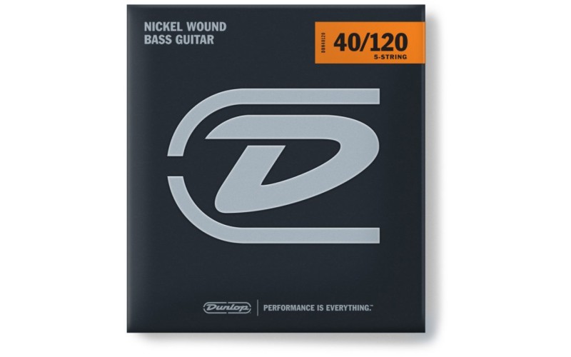 Dunlop DBN40120 струны для 5-ти струнной бас гитары никель 40-120