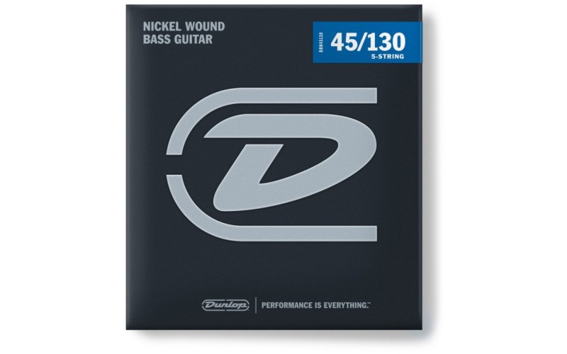 Dunlop DBN45130 струны для 5-струнной бас-гитары 45-130, никель