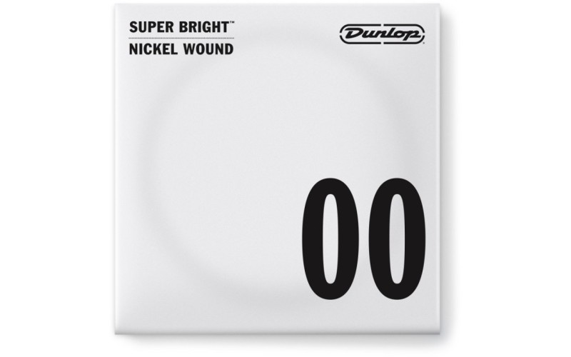Dunlop DBSBN65 Super Bright Отдельная струна для бас-гитары, никелированная, .065