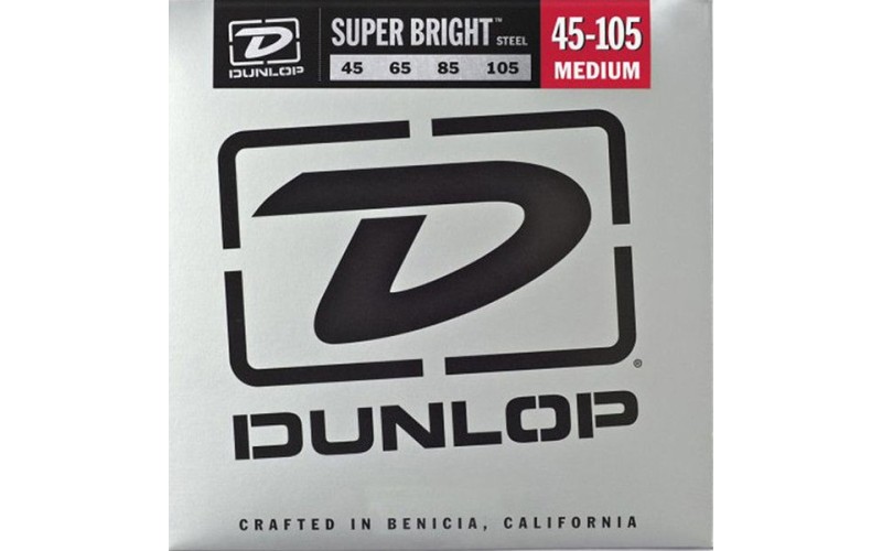 Dunlop DBSBS45105 струны для бас гитары Super Bright сталь 45-105