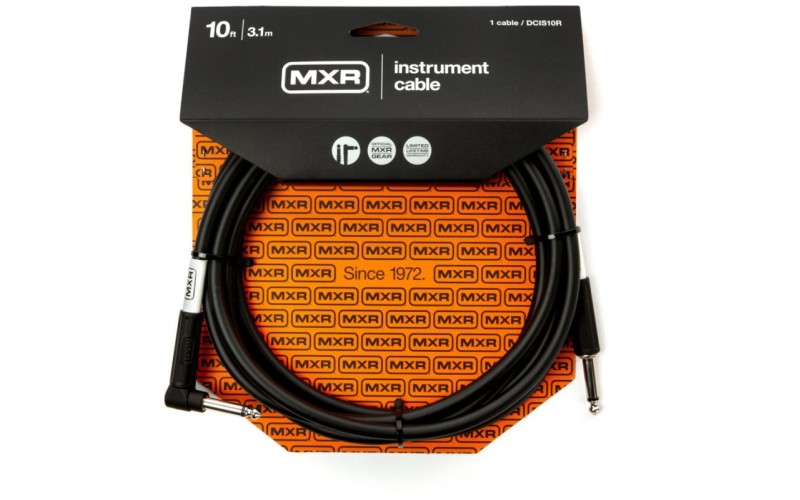 Dunlop DCIS10R MXR Кабель инструментальный, прямой/угловой, 3м