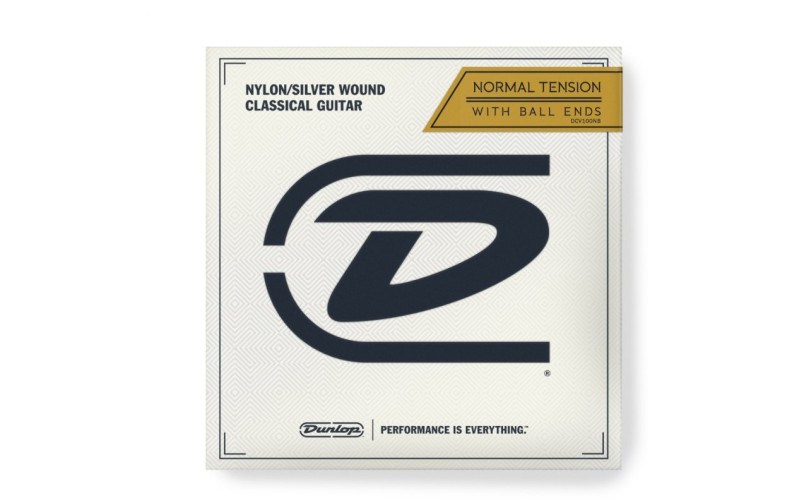 Dunlop DCV100NB Performance Series Комплект струн для классической гитары, посребр.медь, шарики