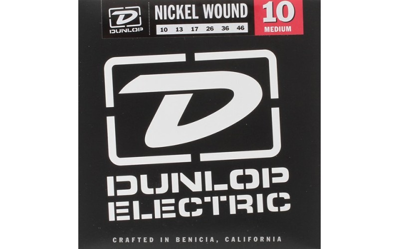 Dunlop DEN1046 - струны для электрогитары, никель, Medium, 10-46