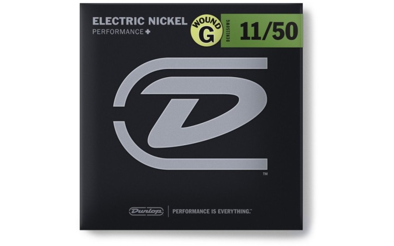 Dunlop DEN1150WG Performance+ Комплект струн для электрогитары, никелированные, Medium Heavy, 11-50