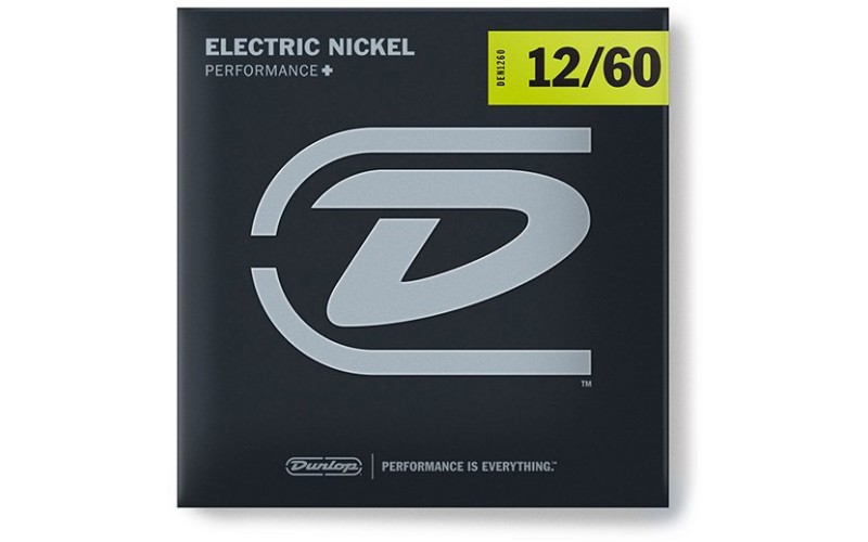 Dunlop DEN1260 Performance + Комплект струн для электрогитары, никелированные, Med/ExHeavy, 12-60