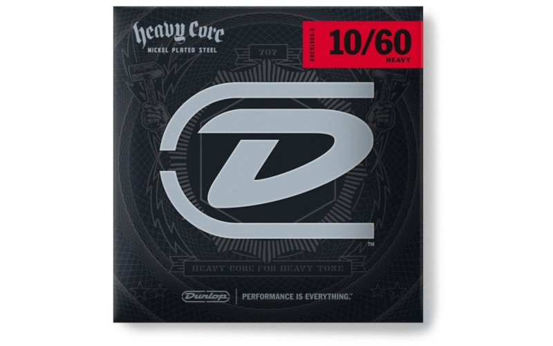 Dunlop DHCN1060-6 струны для 6-струнной электрогитары HEAVY CORE, 10-60