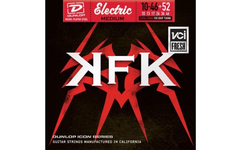 Dunlop KKN1052 Kerry King Icon - струны для электрогитары, никель, 10-46 плюс струна .52