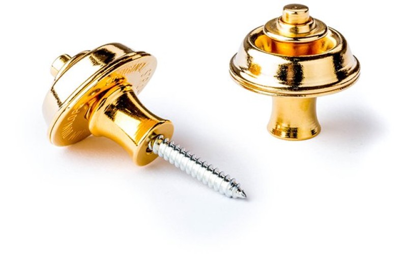 Dunlop SLS1104G Straplok Original Крепление ремня, золото, 2шт