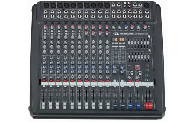 Dynacord PowerMate 1000-2 активный микшерный пульт со встроенным усилителем мощности Class-H