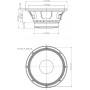 EIGHTEEN SOUND 10MB400/8 - 10'' динамик среднебасовый, 8 Ом, 250 Вт AES, 100.5dB, 65...6100 Гц