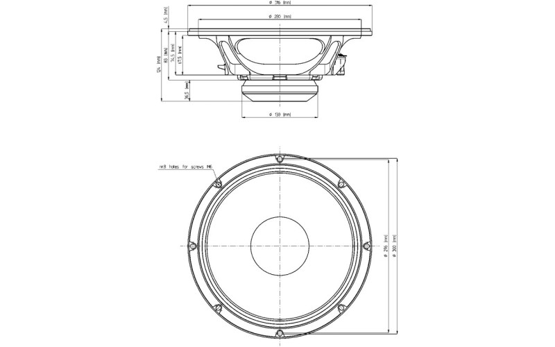 EIGHTEEN SOUND 12ND610/8 - 12'' динамик СЧ-драйв., неодим, 8 Ом, 450 Вт AES, 102dB, 80...5500 Гц