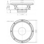 EIGHTEEN SOUND 12ND610/8 - 12'' динамик СЧ-драйв., неодим, 8 Ом, 450 Вт AES, 102dB, 80...5500 Гц