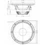 EIGHTEEN SOUND 12ND830/8 - 12'' динамик СЧ, неодим, 8 Ом, 450 Вт AES, 99 дБ, 53...5000 Гц