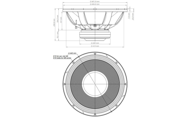 EIGHTEEN SOUND 18LW2600/8 - 18