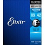 Elixir 12000 POLYWEB Комплект струн для электрогитары, Super Light, никелированная сталь, 9-42