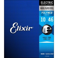 Elixir 12050 POLYWEB Комплект струн для электрогитары, Light, никелированная сталь, 10-46