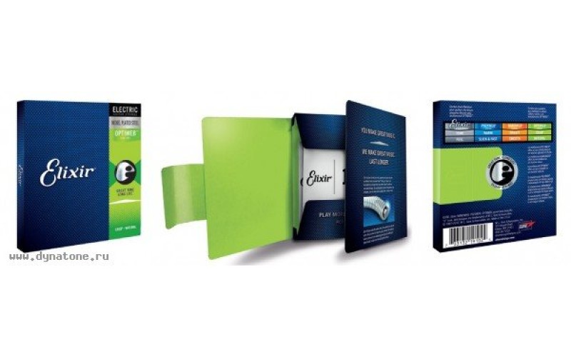 ELIXIR 19002 струны для электрогитары OPTIWEB Super Light (.009-.042)