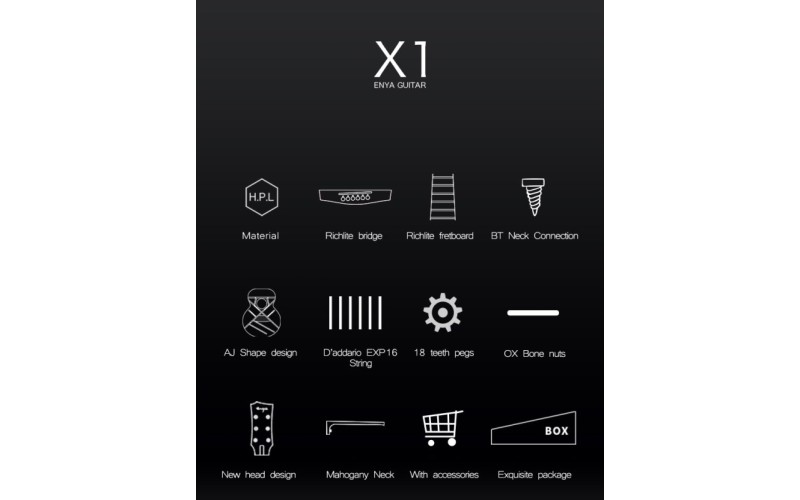 Enya EA-X1EQ+ - электроакустическая гитара