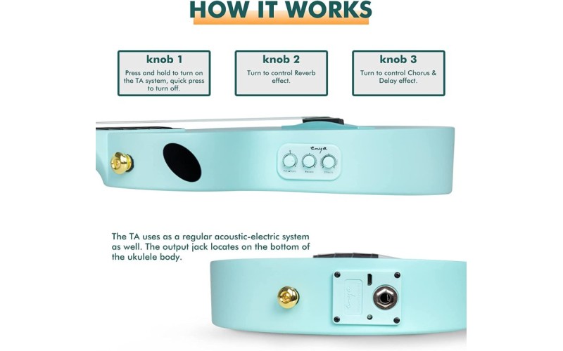 ENYA NOVA UE BL - трансакустическая укулеле