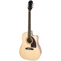 EPIPHONE AJ-220SCE Solid Top Ac/Electric Natural - электроакустическая гитара