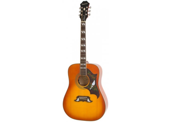 EPIPHONE DOVE PRO VINTAGE BROWN SUNBURST - электроакустическая гитара