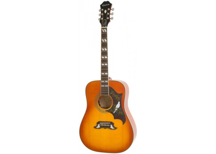 EPIPHONE DOVE PRO VINTAGE BROWN SUNBURST - электроакустическая гитара
