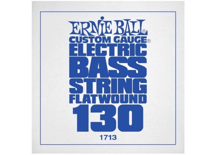 Ernie Ball 1713 струна для бас гитар. никель, Flat Wound калибр 130