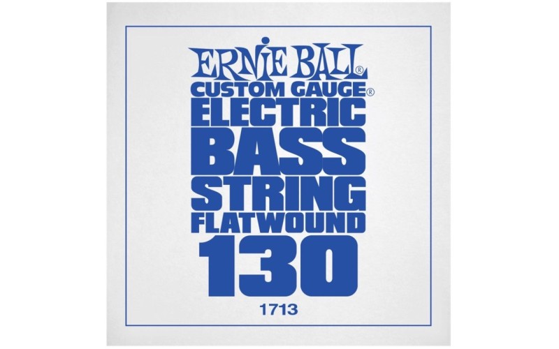 Ernie Ball 1713 струна для бас гитар. никель, Flat Wound калибр 130
