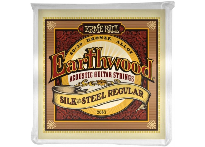 Ernie Ball 2043 струны для акустической гитары Silk & Steel Regular (13-17-26-34-46-56)