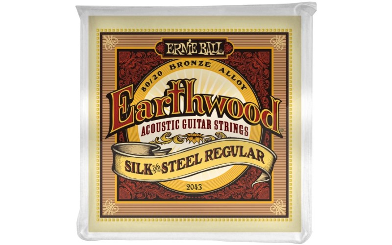 Ernie Ball 2043 струны для акустической гитары Silk & Steel Regular (13-17-26-34-46-56)