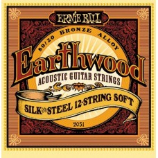 Ernie Ball 2051 струны для 12стр. акустической гитары Silk&Steel Soft
