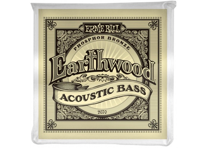 Ernie Ball 2070 струны для акустической бас-гитары Earthwood Phosphor Bronze Acoustic Bass (45-95)