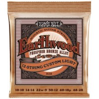 ERNIE BALL 2152 Earthwood Phosphor Bronze 10-46 Струны для 12 струнной акустической гитары