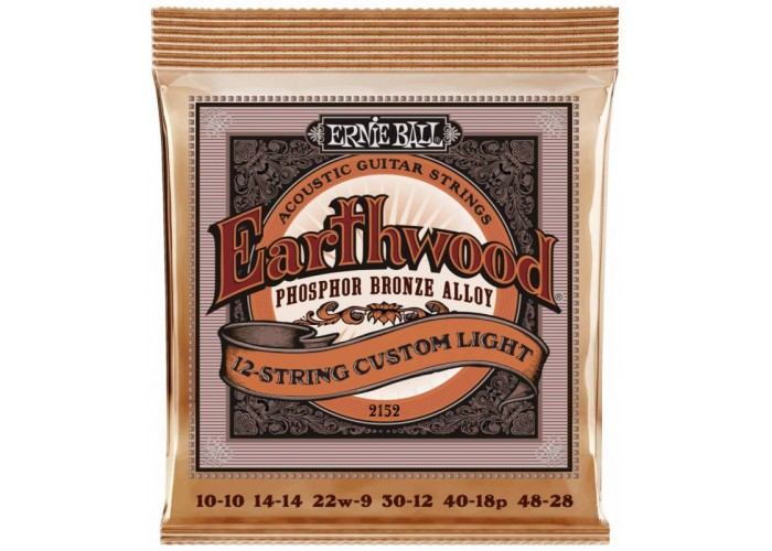 ERNIE BALL 2152 Earthwood Phosphor Bronze 10-46 Струны для 12 струнной акустической гитары