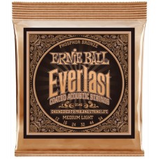 Ernie Ball 2546 струны для акустической гитары Everlast Phosphor Bronze Medium Light (12-16-24w-32-4