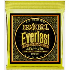 Ernie Ball 2554 струны для акустической гитары Everlast 80/20 Bronze Medium (13-17-26-34-46-56)