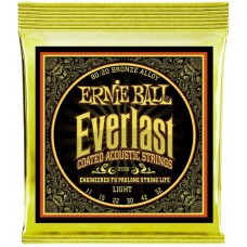 Ernie Ball 2558 струны для акустической гитары Everlast 80/20 Bronze Light (11-15-22w-30-42-52)