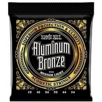 Ernie Ball 2566 струны для акустической гитары ALUMINUM BRONZE MEDIUM LIGHT(12-16-24w-32-44-54)