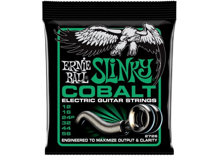 ERNIE BALL 2726 - струны для электрогитары, Cobalt Not Even Slinky, 12-56