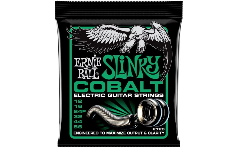ERNIE BALL 2726 - струны для электрогитары, Cobalt Not Even Slinky, 12-56